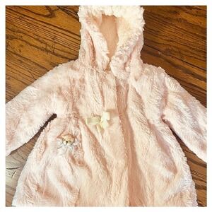 American Widgeon Pink Faux Fur Toddler Jacket 18 mo